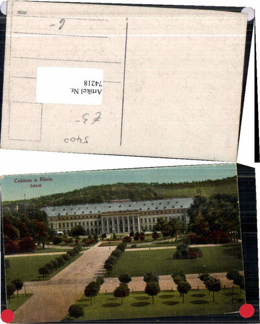 74218,Coblenz am Rhein Koblenz Schloss