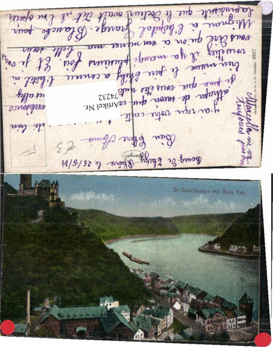 74232,St Goarshausen Burg Katz Koblenz