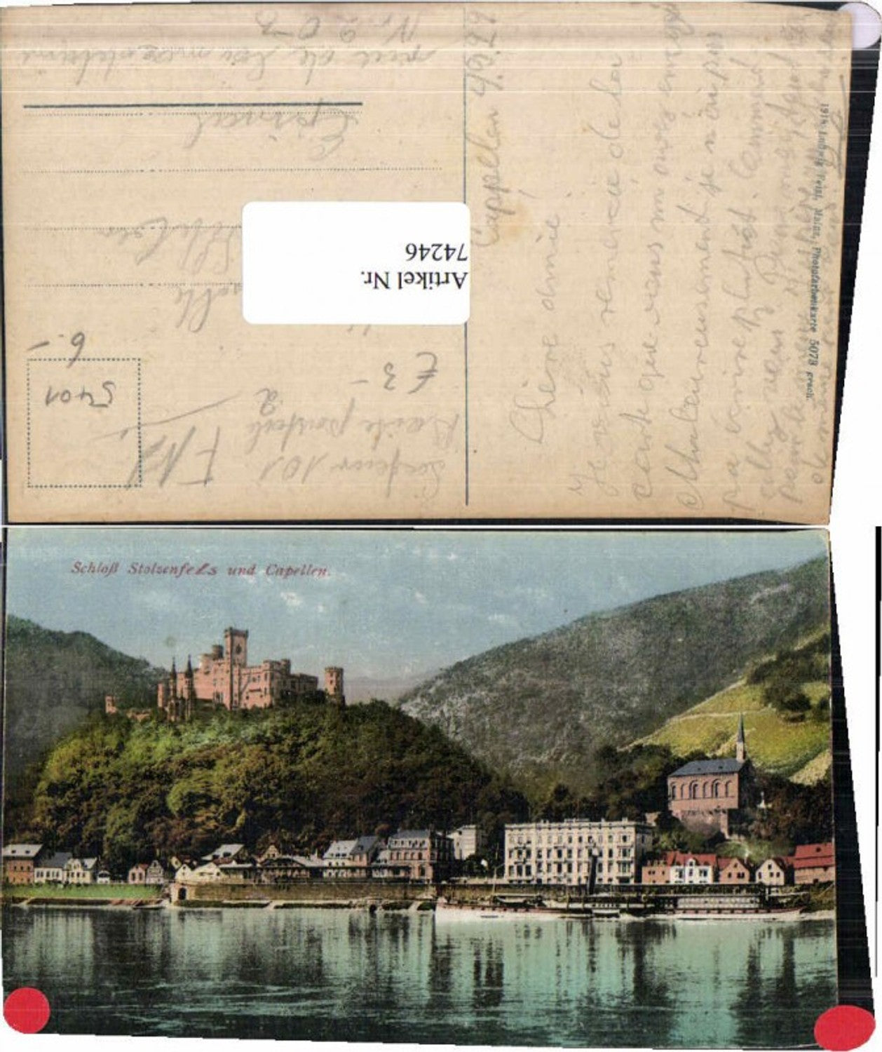 74246,Stolzenfels Capellen Kappelen Rhein