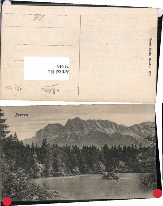 74346,Badersee bei Grainau Garmisch Partenkirchen Zieher