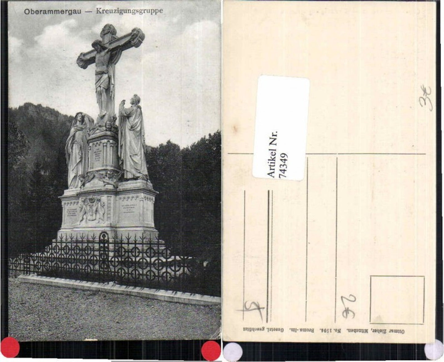 74349,Oberammergau Kreuzigungsgruppe pub Zieher