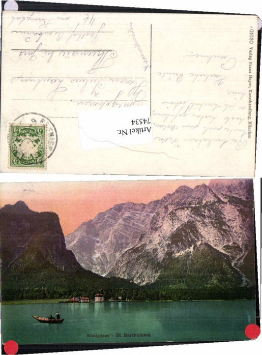 74534,Königsee St Bartholomä Boot am See Berchtesgaden