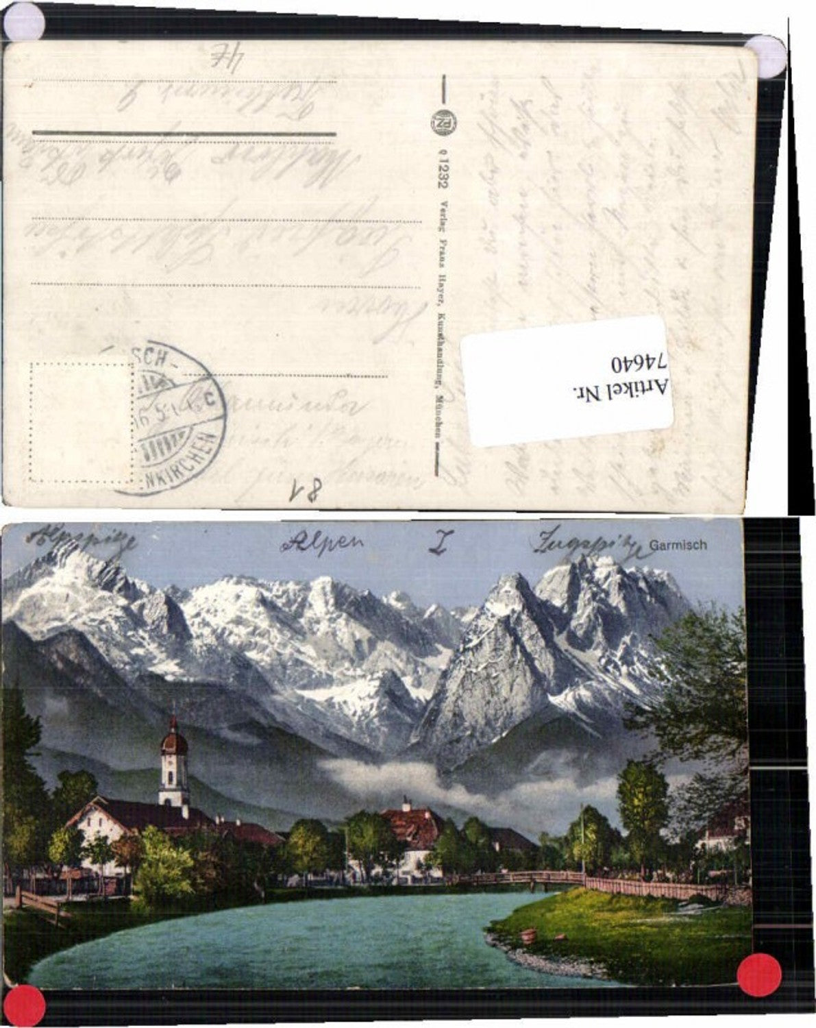 74640,Garmisch Partenkirchen Partie zum Ort 1915