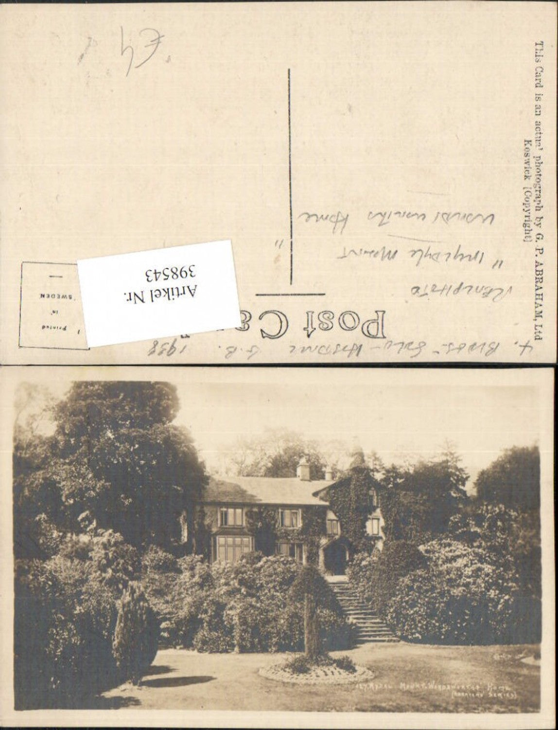 Alte Ansichtskarte – Old Postcard