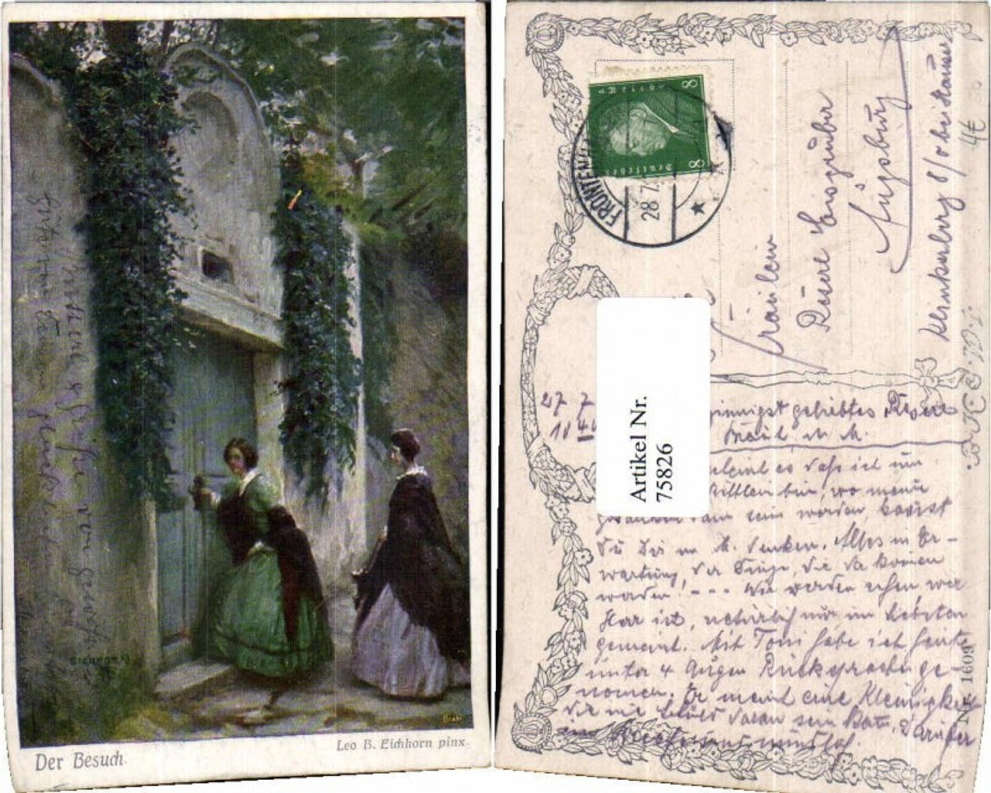 75826,Leo B. Eichhorn Besuch Frauen B.K.W.I 1609