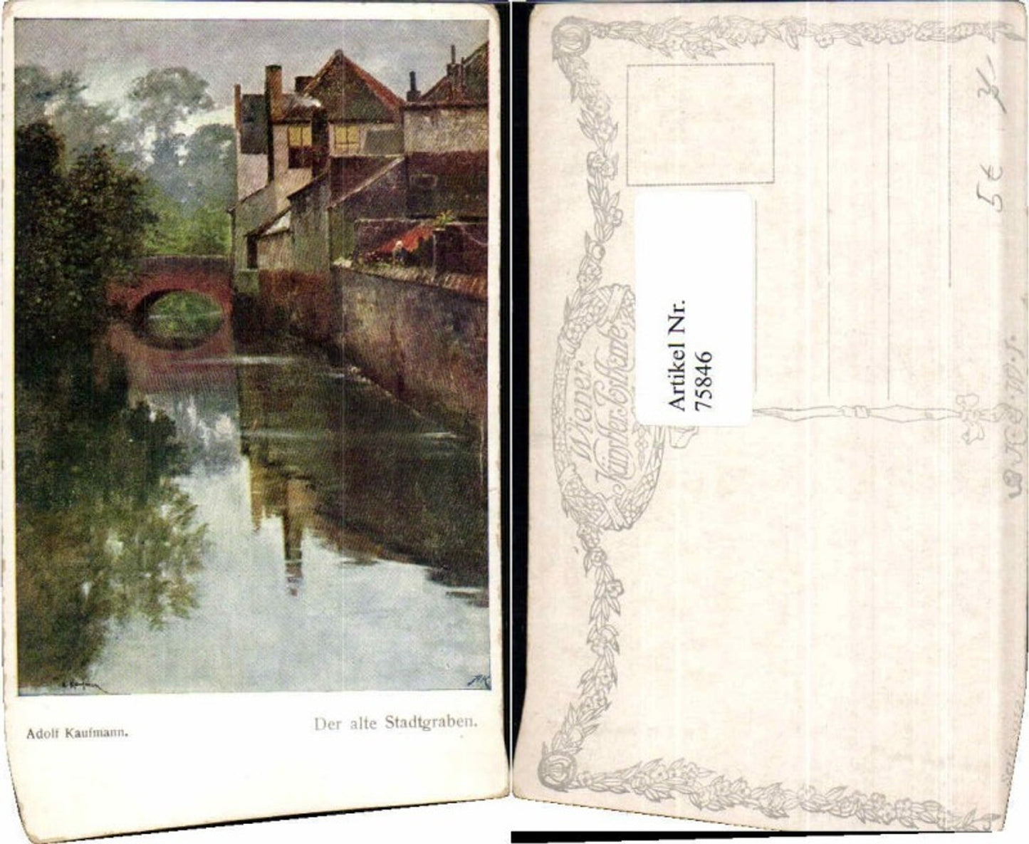 75846,Adolf Kaufmann Stadtgraben Bach B.K.W.I 912-3
