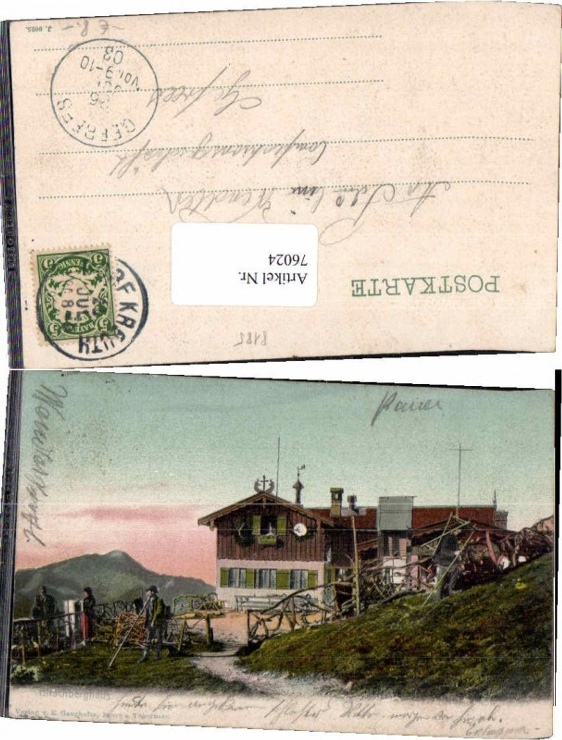 76024,Hirschberghaus b. Tegernsee Kreuth um 1903