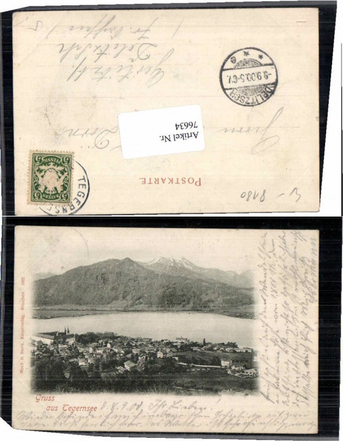 76634,Gruss aus Tegernsee 1902