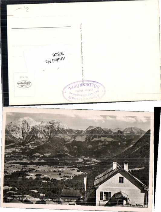 76826,Söldenköpfl Schönau Berchtesgaden Gasthaus