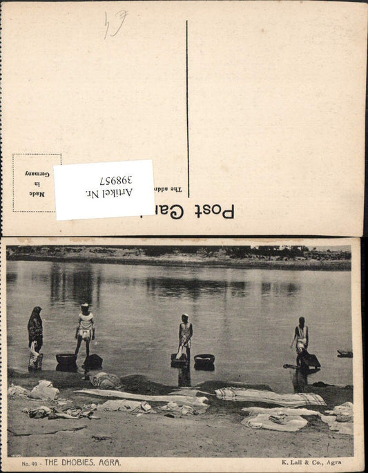 398957,India Agra The Dhobies Volkstypen Wäsche waschen