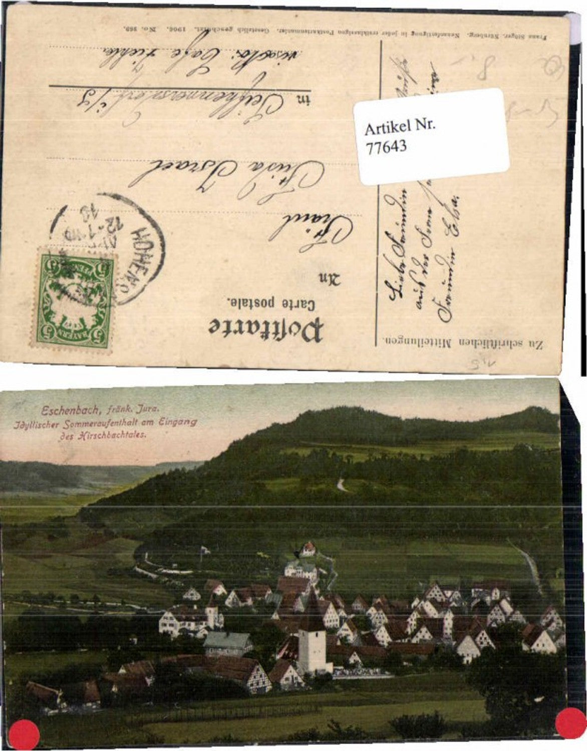 77643,Eschenbach Pommelsbrunn 1915