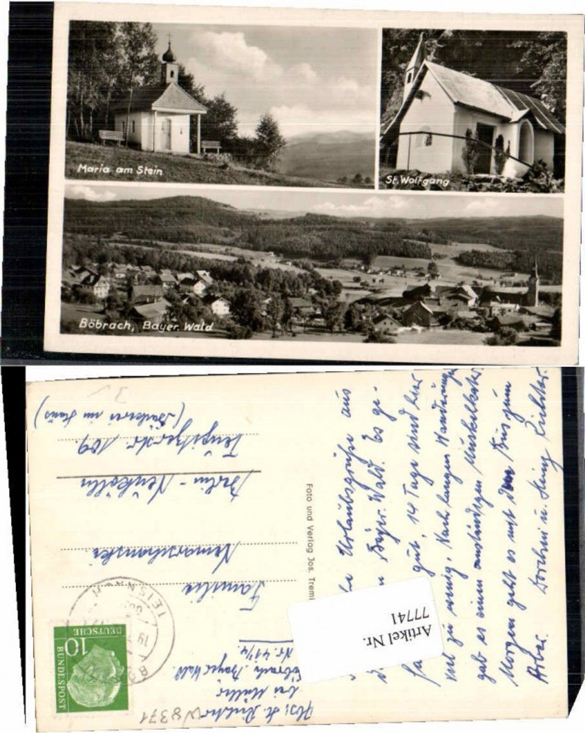 77741,Böbrach Maria am Stein ST Wolfgang Bayern