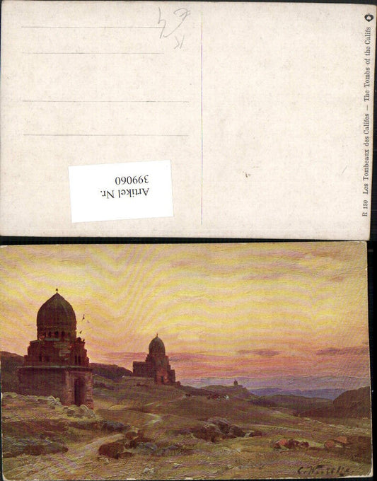 399060,Künstler AK C. Wuttke Egypt Tombeaux des Califes Grabmal