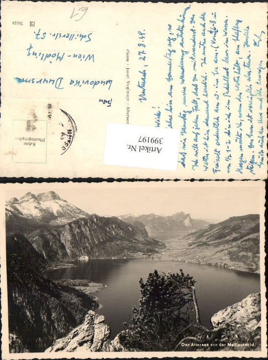 399197,Attersee See von der Madlschneid b. Unterach Bergkulisse