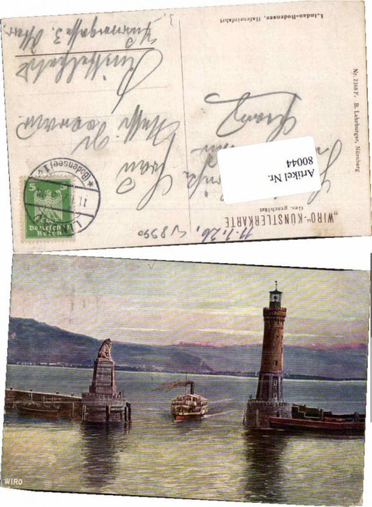 80044,Wiro AK Lindau am Bodensee Leuchtturm Schiff