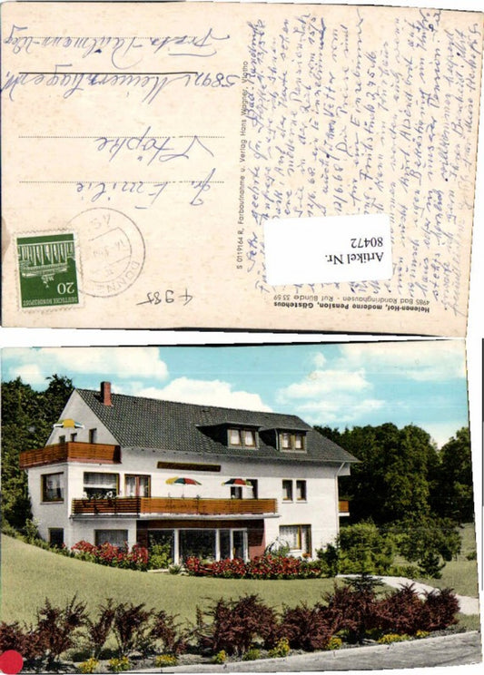 80472,Bad Randringhausen Bünde Pension 1960