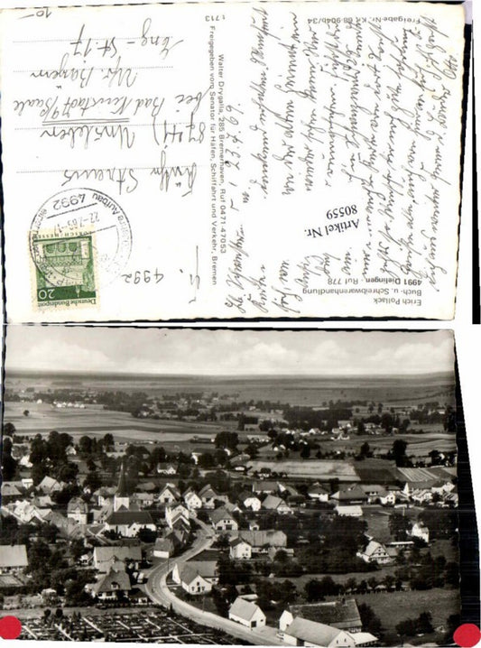 80559,Fliegeraufnahme Dielingen b. Stemwede Lübbecke