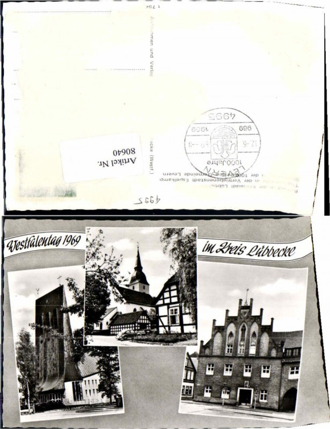 80640,Westfalentag 1969 Lübbecke Vw Käfer