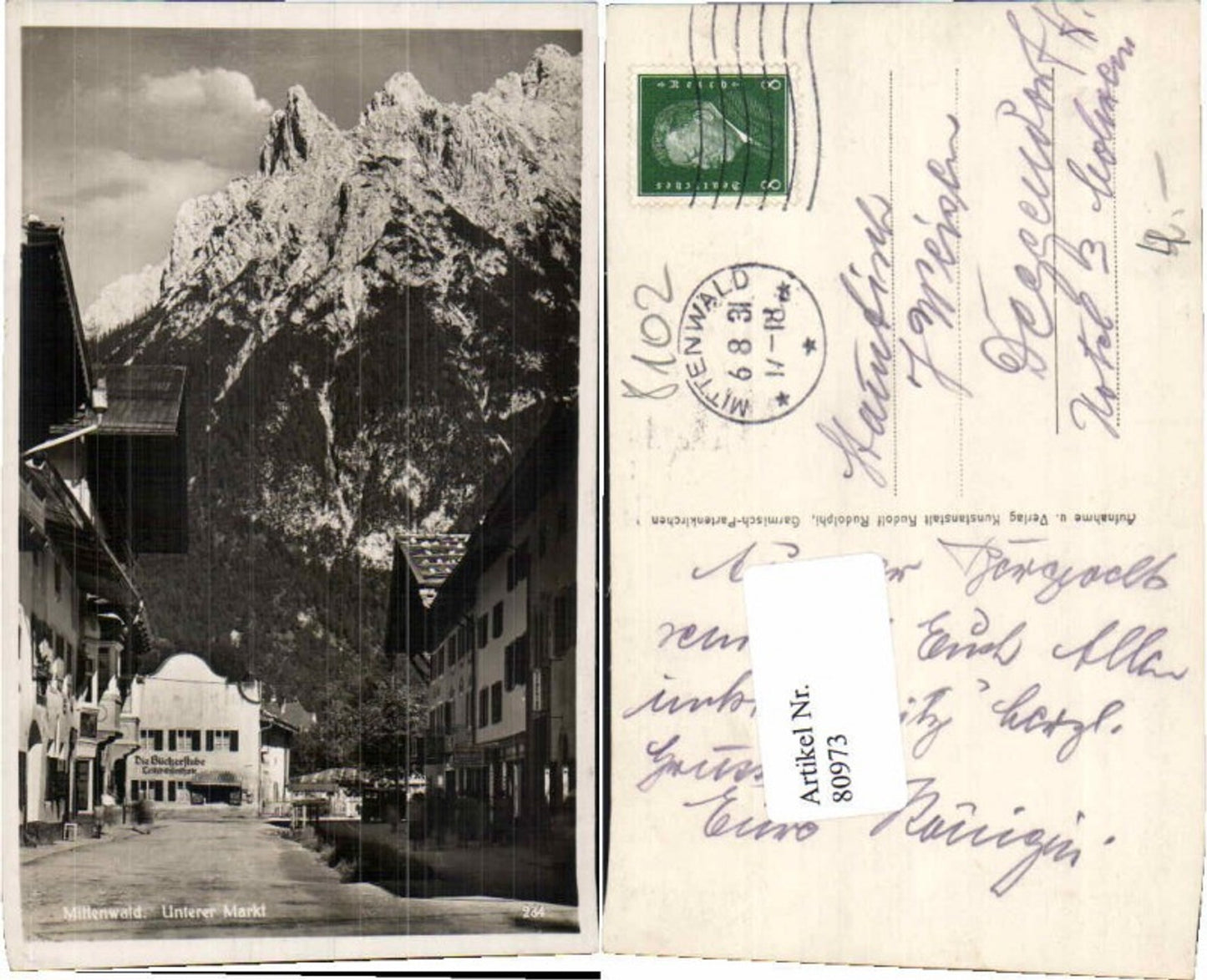 80973,Mittenwald a. Isar Unterer Markt Bibliothek