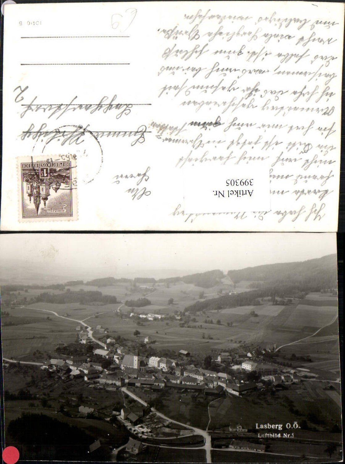 399305,Lasberg Totale Fliegeraufnahme