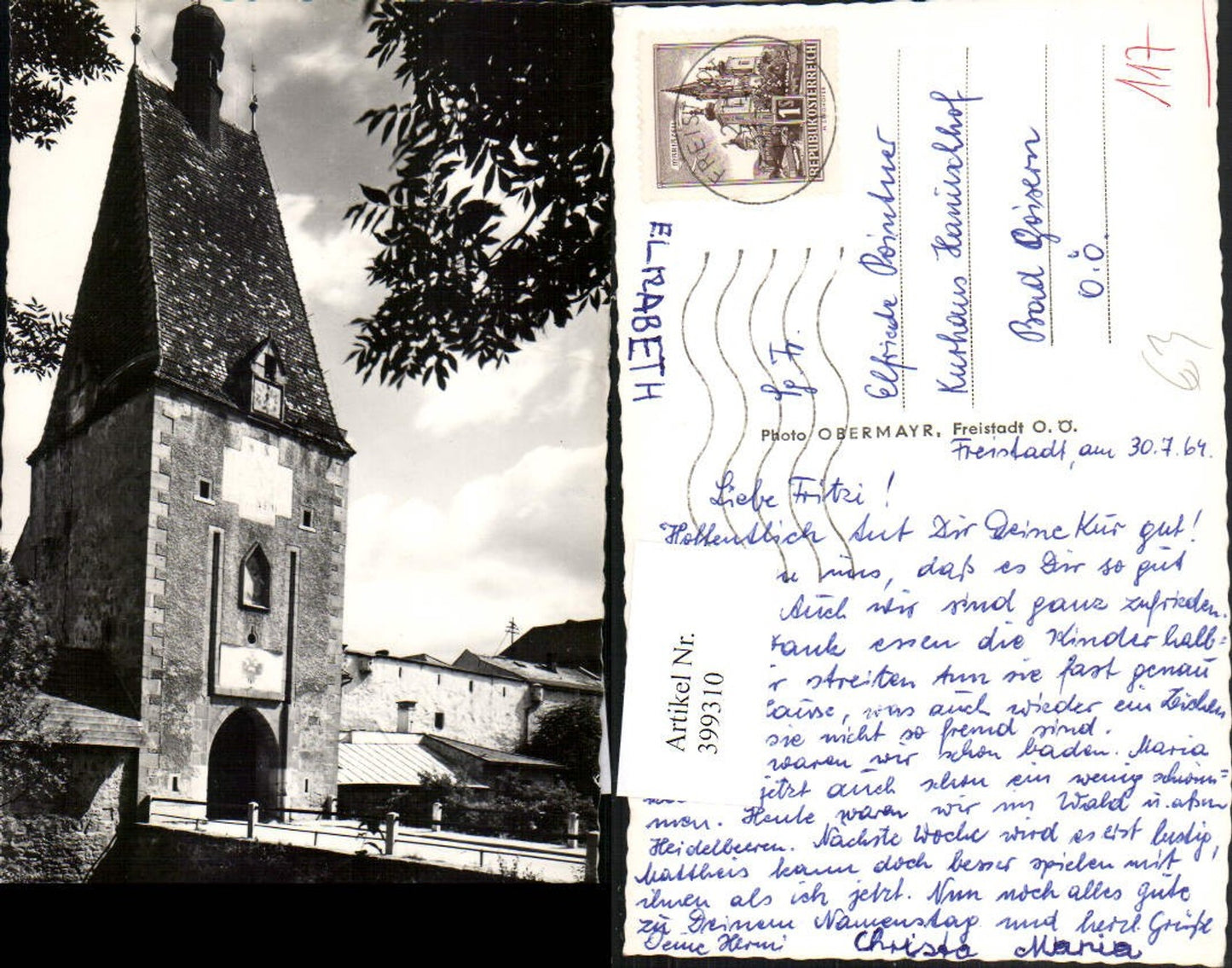 399310,Freistadt Linzertor Tor Turm