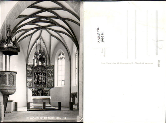 399316,St. Michael bei Freistadt Kirche Innenansicht Kanzel Altar