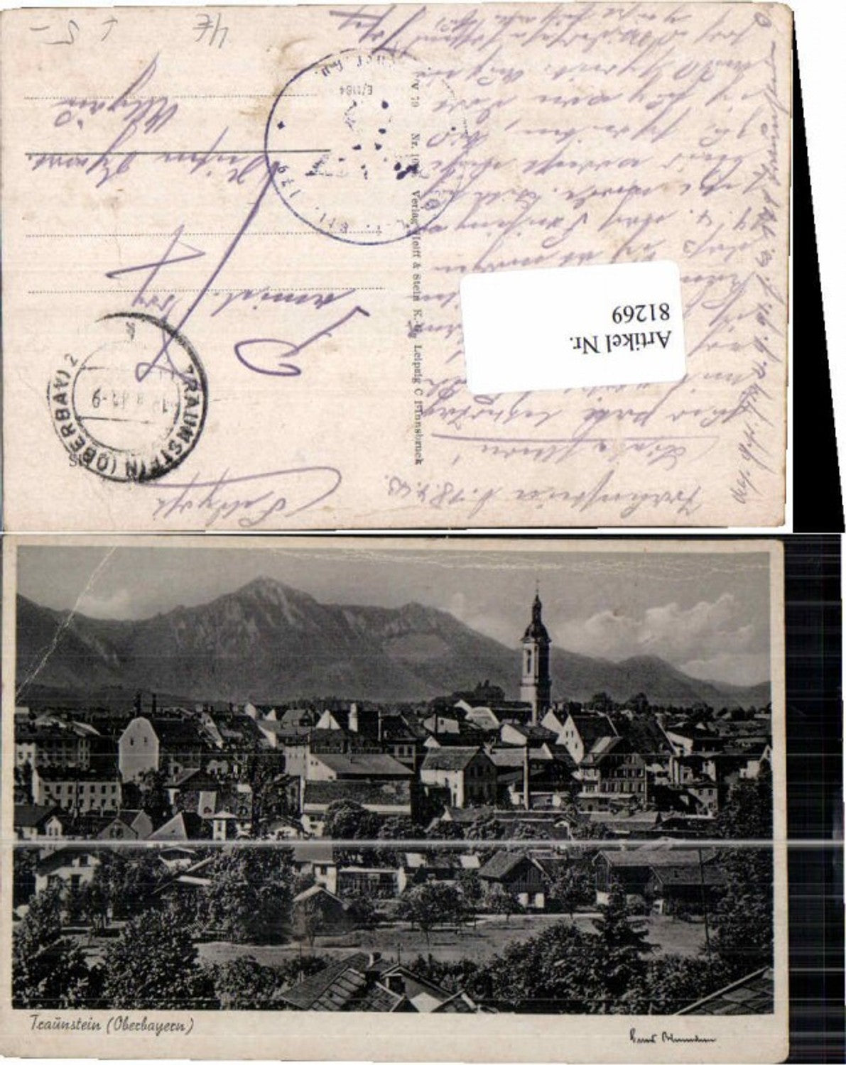 81269, Traunstein in Upper Bavaria 1941 Field Post