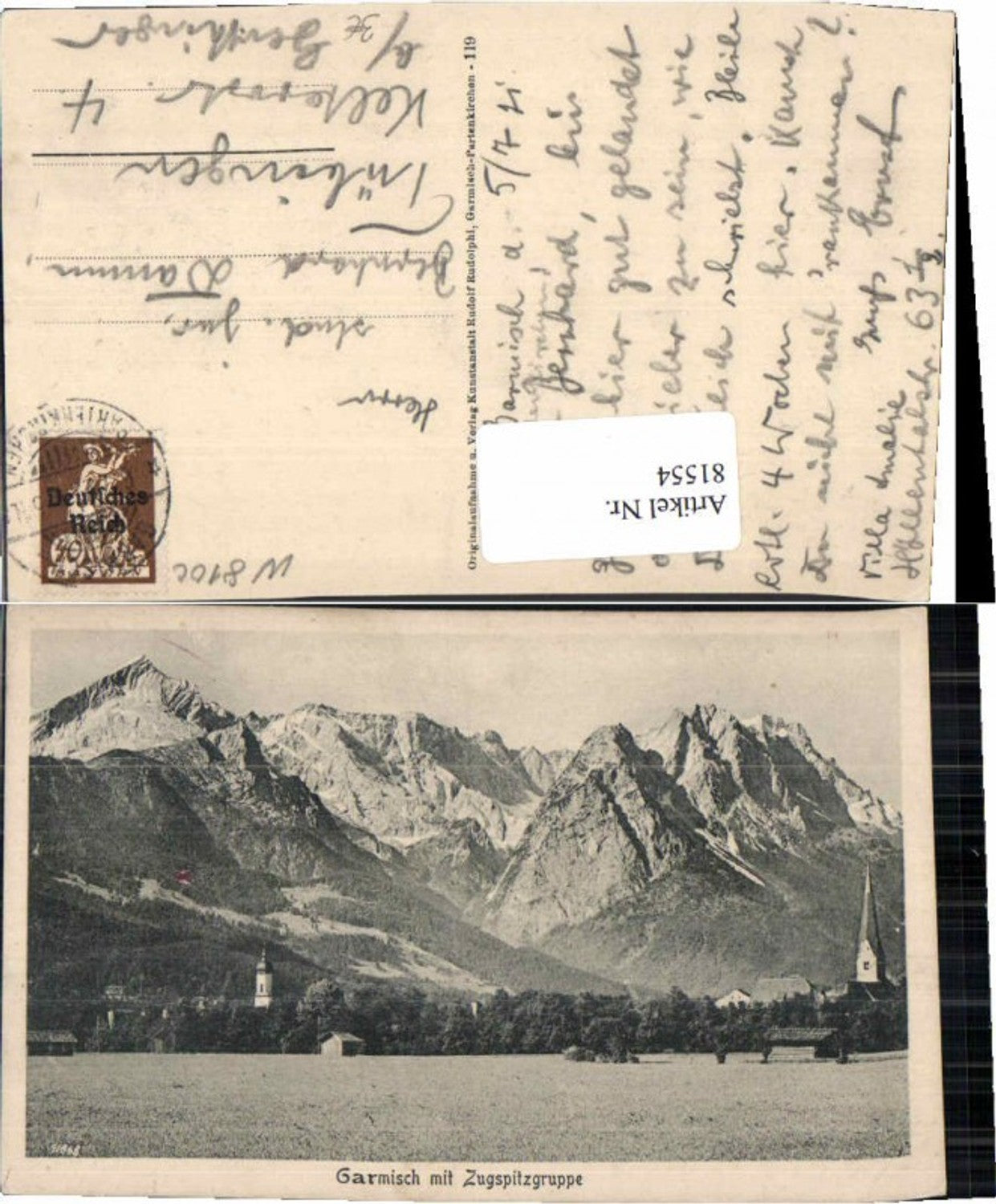 81554,Garmisch Totale vom Ort