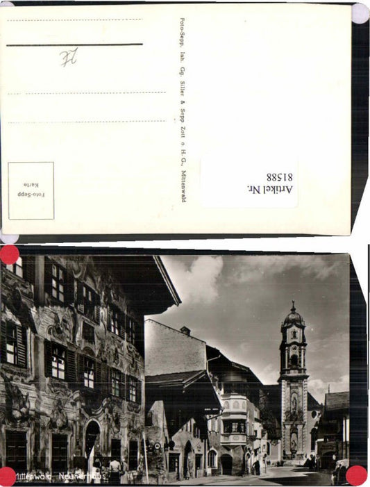 81588,Mittenwald neunerhaus Strassenansicht