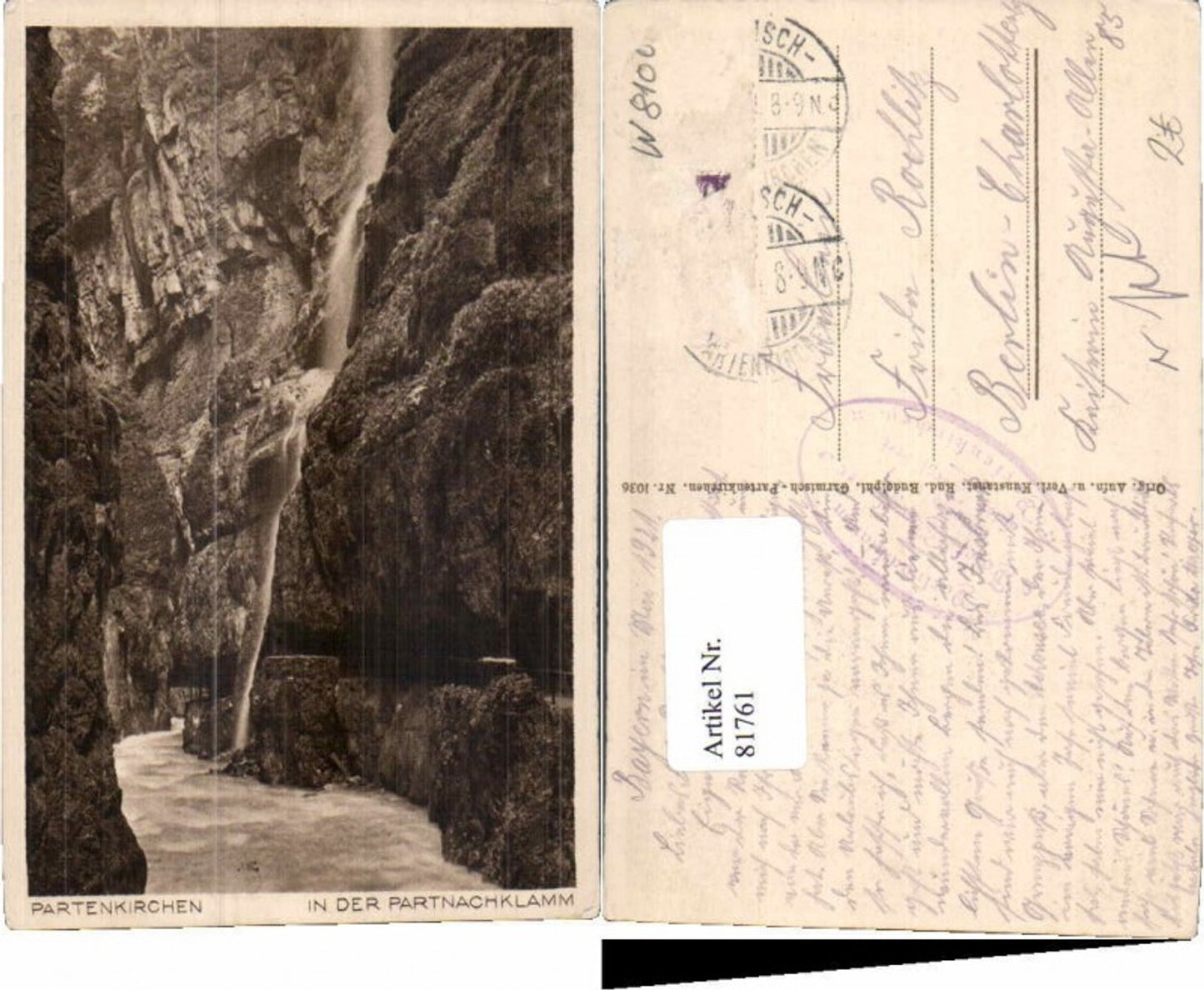 81761,Partenkirchen Garmisch Partnachklamm