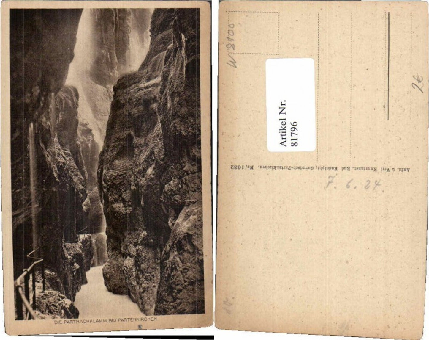 81796,Partenkirchen Garmisch Partnachklamm