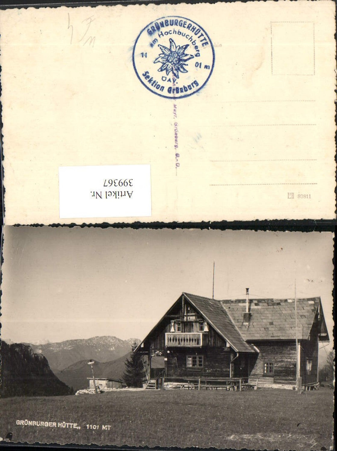 399367,Grünburger-Hütte Berghütte b. Steinbach an d. Steyr