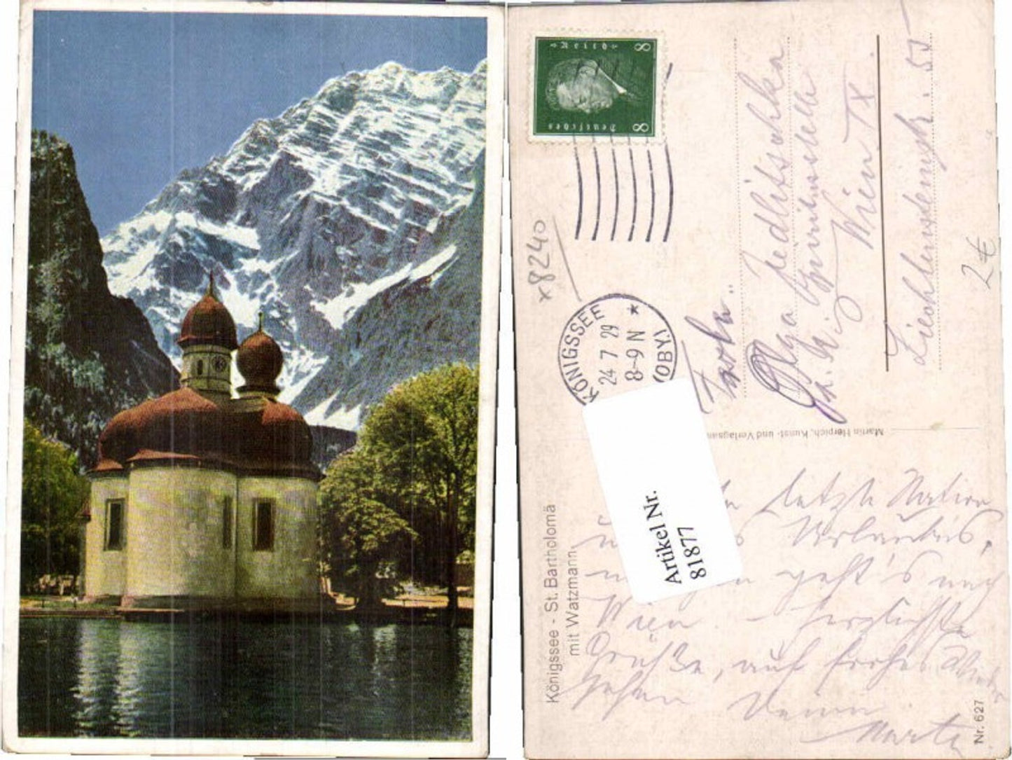 81877,Königssee St Bartholomä Berchtesgaden