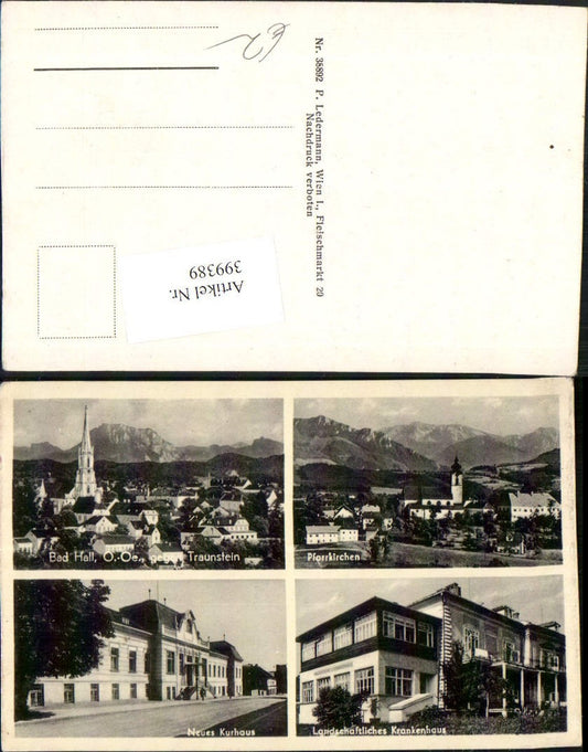 399389,Bad Hall Totale Kurhaus Krankenhaus Pfarrkirchen Totale Mehrbildkarte