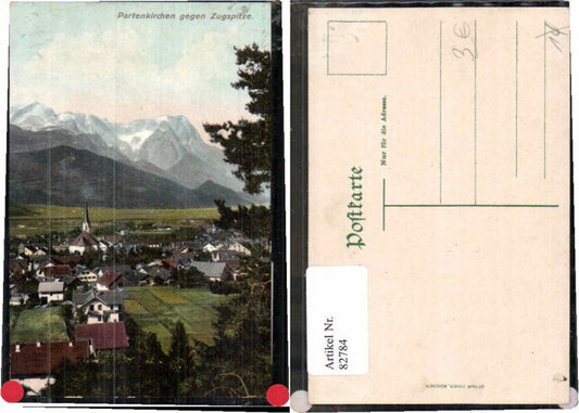 82784,Partenkirchen Garmisch Tolle COLOR 1910 Zieher AK