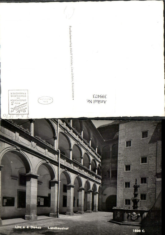399473,Linz an d. Donau Landhaushof Hof Brunnen Arkaden