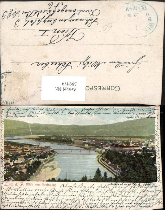 399479,Linz an d. Donau Totale vom Freinberg