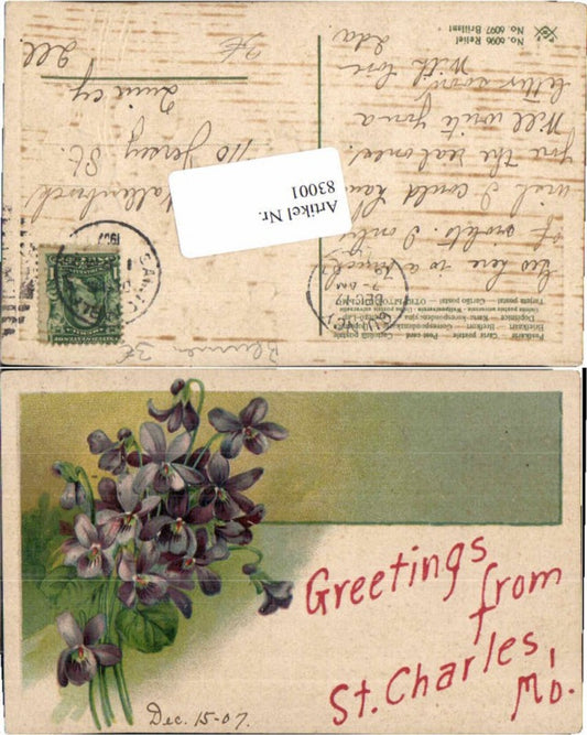 83001, Super Embossed Flowers Forget-Me-Not Handmade St. Charles