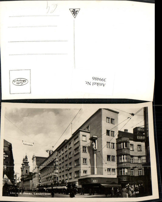 399486,Linz an d. Donau Landstraße Straßenansicht Geschäfte