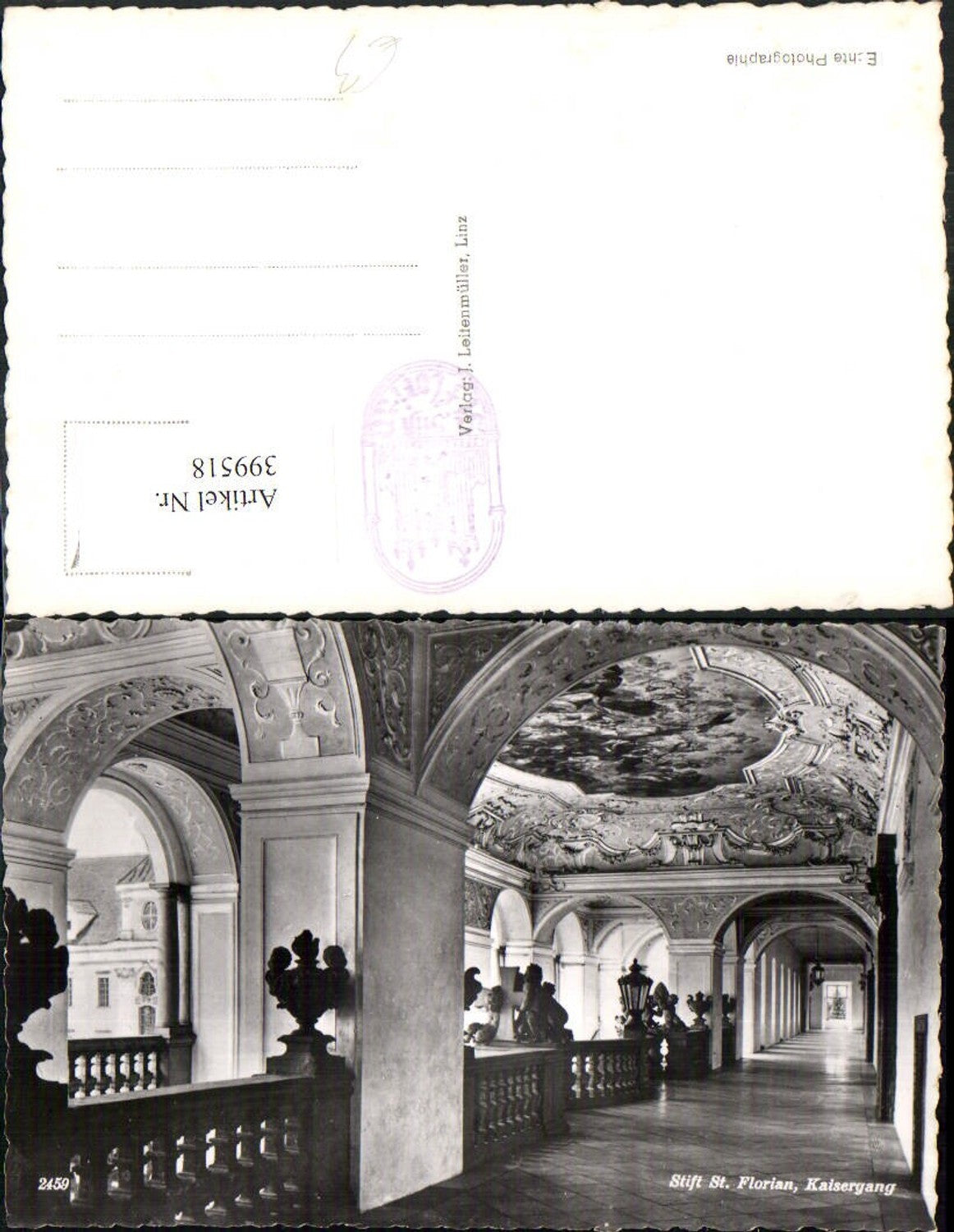 399518,Stift St. Florian Kaisergang Innenansicht