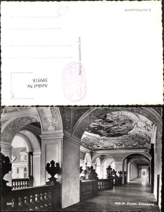 399518,Stift St. Florian Kaisergang Innenansicht