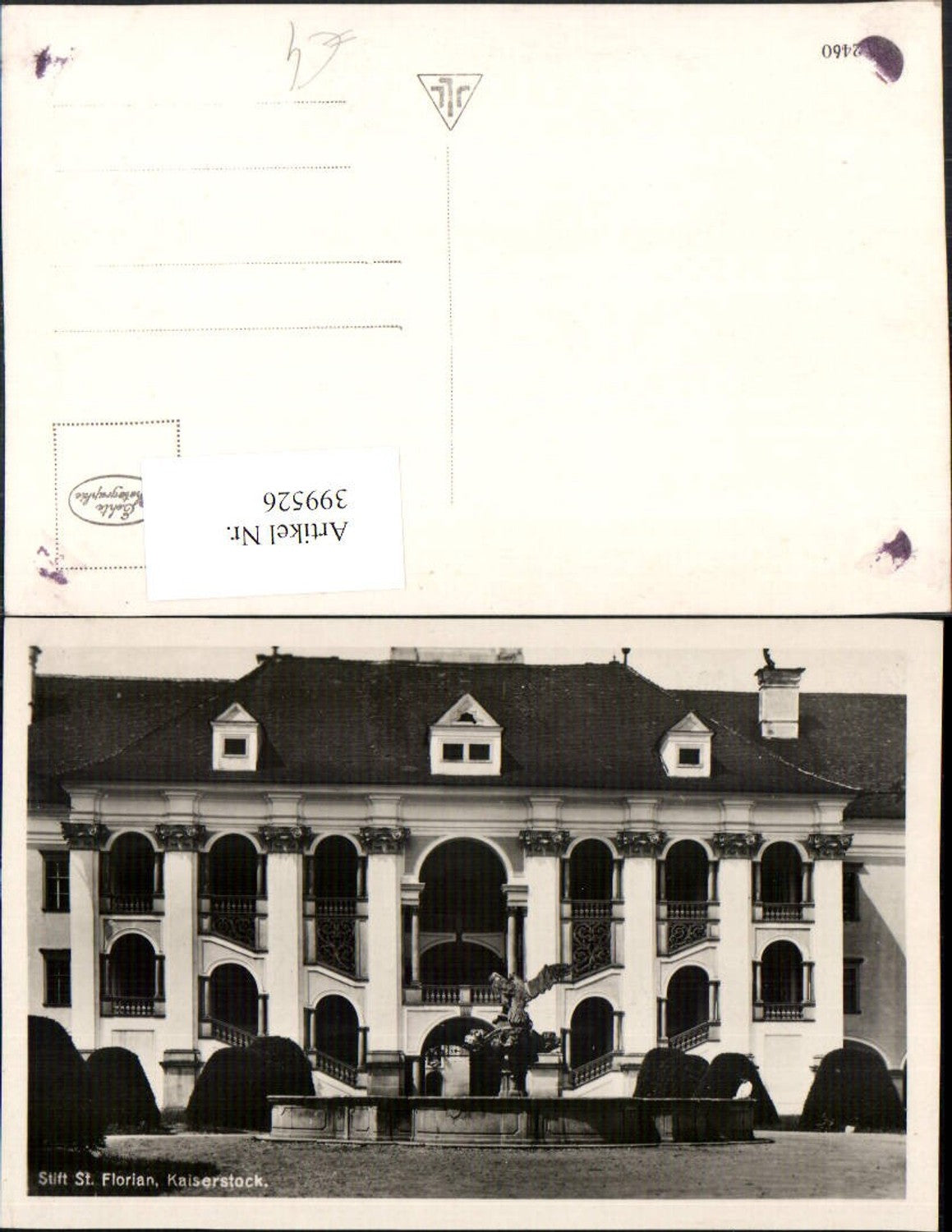 399526,Stift St. Florian Kaiserstock Brunnen