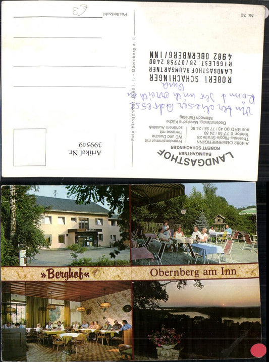 399549,Obernberg am Inn Landgasthof Baumgartner Mehrbildkarte