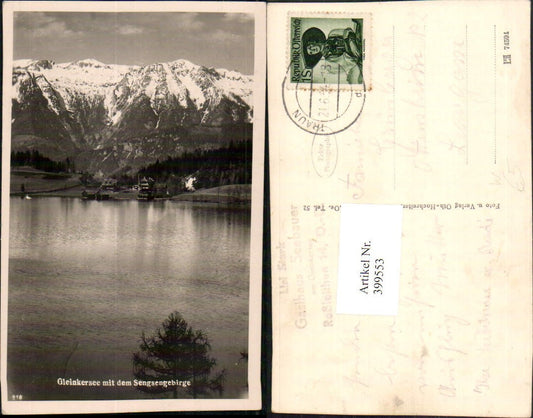 399553,Gleinkersee See b. Spital m. Sengsengebirge Bergkulisse