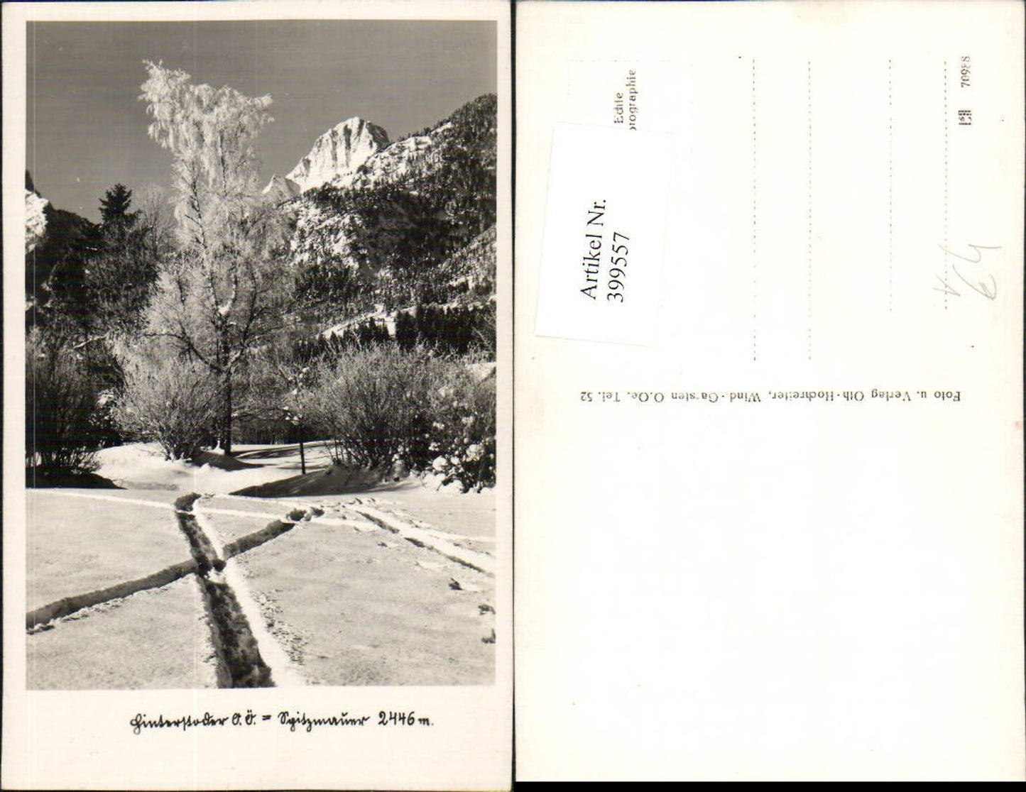 399557,Hinterstoder Spitzmauer Bergkulisse Winterbild pub Foto Oth