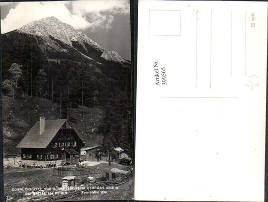 399565,Bosruckhütte m. Großem Pyhrgas b. Spital Bergkulisse pub Foto Hackl 203
