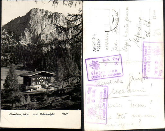 399576,Linzerhaus m. Stubwieswipfel b. Spital am Pyhrn Bergkulisse pub Foto Oth 2215