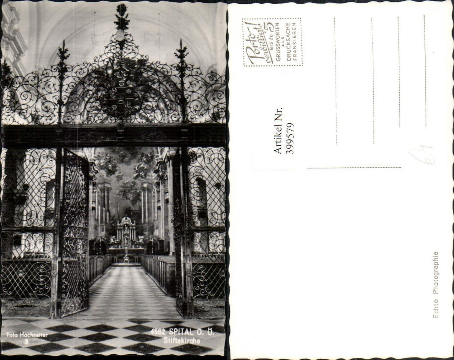 399579,Spital am Pyhrn Stiftskirche Kirche Innenansicht Gittertor