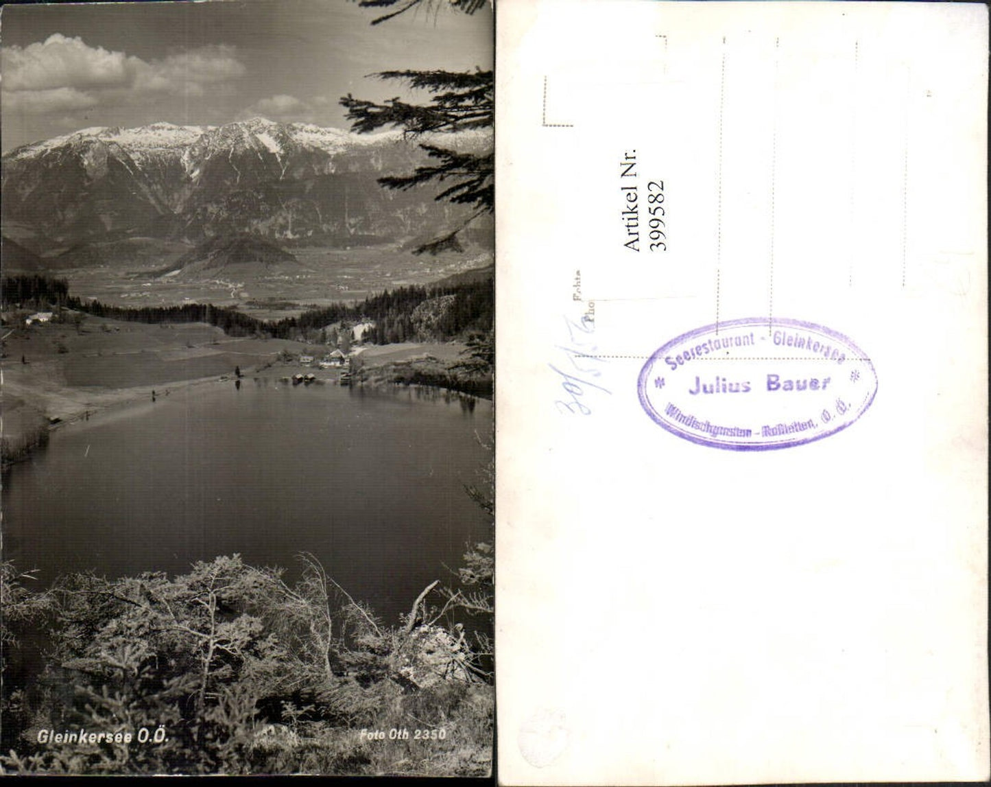 399582,Gleinkersee See b. Spital am Pyhrn Bergkulisse pub Foto Oth 2350