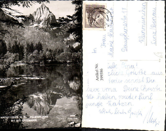 399586,Hinterstoder Polsterlucke m. Spitzmauer Bergkulisse pub Foto Oth 2552